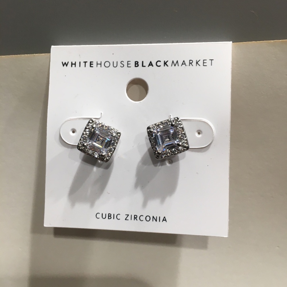 White House Black Market cubic zirconia earrings